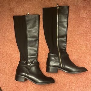 Nordstroms 14th & Union Black Leather Riding Boots